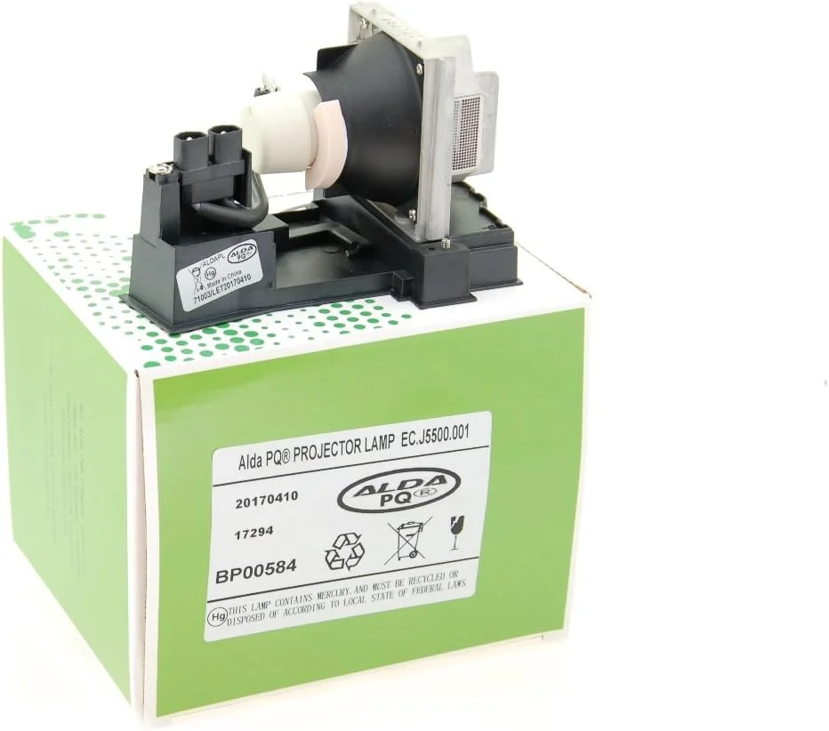 لامپ پروژکتور ممتاز آلدا PQ سازگار با پروژکتورهای Acer P5270, P5280, P5370, P5370W, EC.J5500.001, EC.J6200.001، لامپ با محفظه
