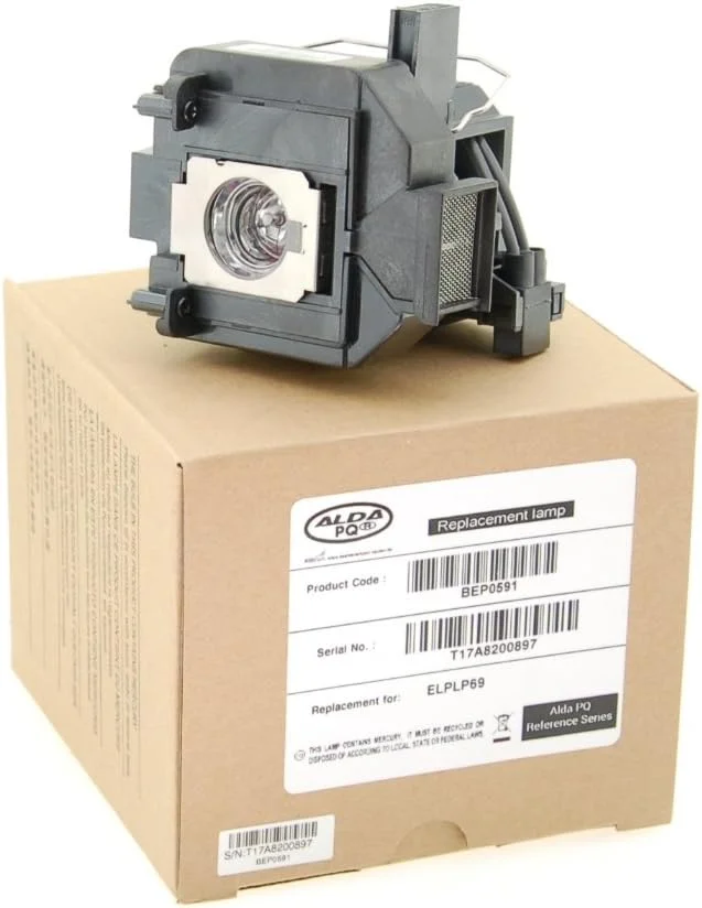 لامپ رفرنس آلدا PQ برای پروژکتورهای EPSON EH-TW7200, EH-TW8000, EH-TW8100, EH-TW8200, EH-TW8200W, EH-TW9000, EH-TW9200, EH-TW9200W, H398A, H426A, HC5010 HC501 0E همراه با محفظه