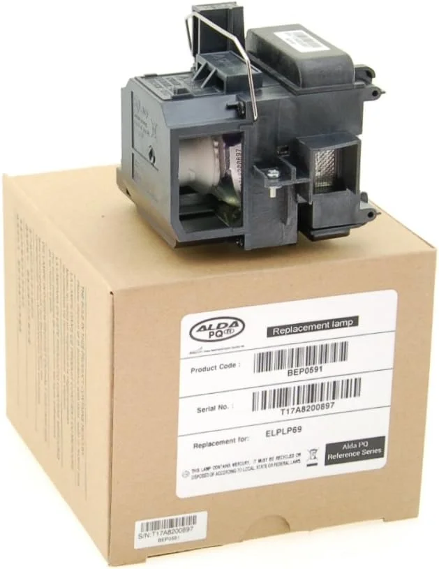 لامپ رفرنس آلدا PQ برای پروژکتورهای EPSON EH-TW7200, EH-TW8000, EH-TW8100, EH-TW8200, EH-TW8200W, EH-TW9000, EH-TW9200, EH-TW9200W, H398A, H426A, HC5010 HC501 0E همراه با محفظه