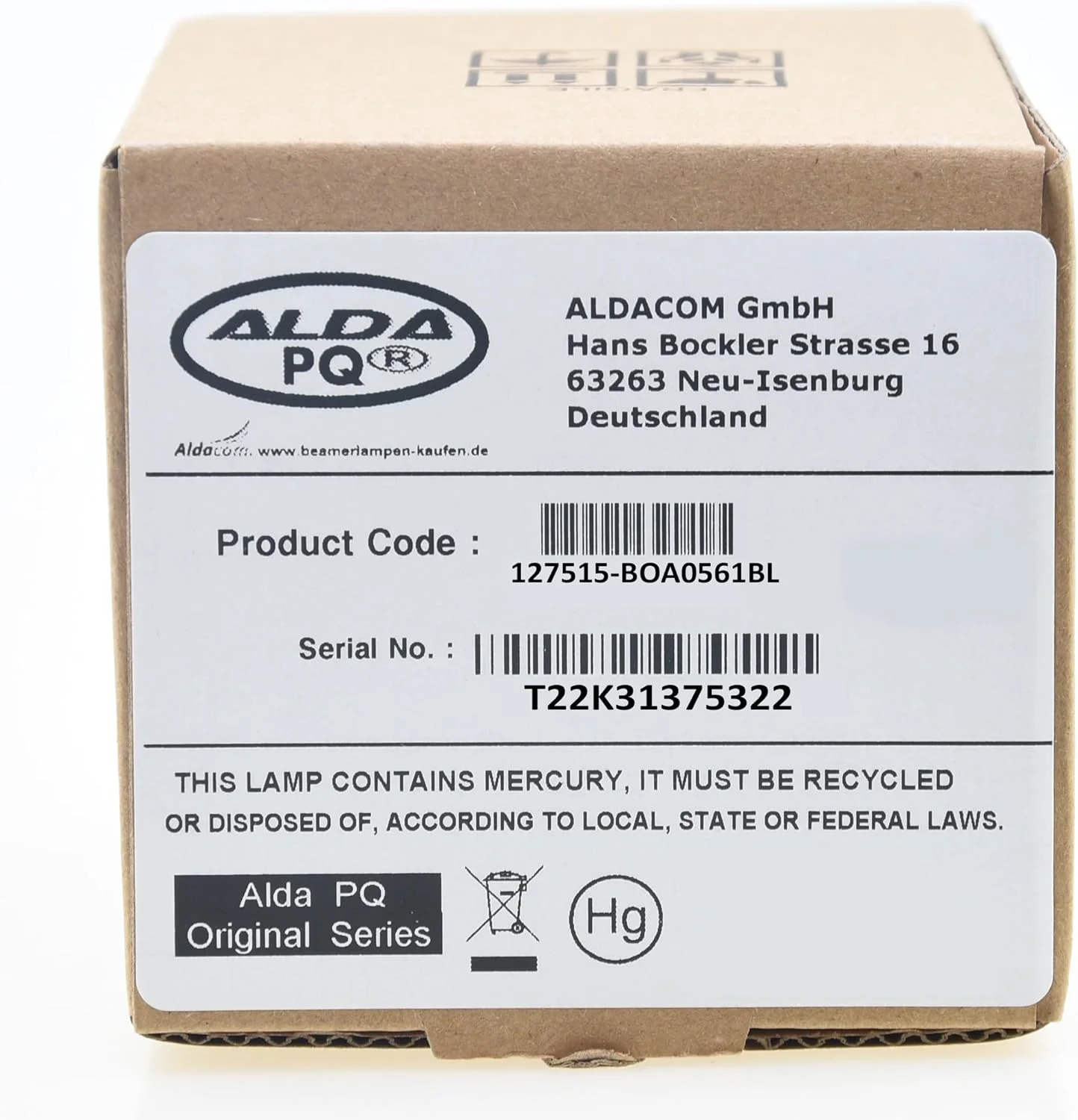 لامپ پروژکتور حرفه ای Alda PQ برای پروژکتورهای ACER H7532BD با لامپ Osram P-VIP بدون محفظه