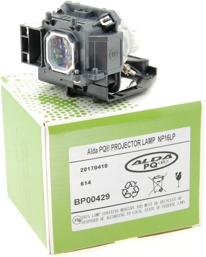 لامپ پروژکتور با کیفیت Alda PQ Premium سازگار با پروژکتورهای NEC M311W, M260WS, M300XS, M350X, NP-M300W, NP-M311W, UM280W, NP16LP, NP16LP-UM، لامپ همراه با محفظه