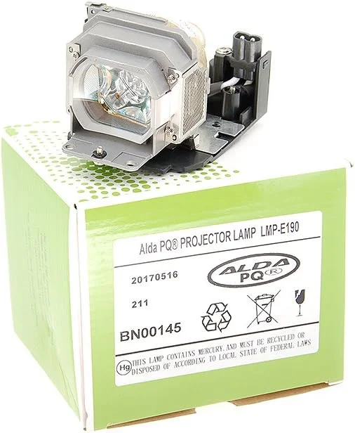 لامپ پروژکتور آلدا PQ Premium سازگار با پروژکتورهای SONY ES5, EX5, EX50, VPL-ES5, VPL-EX5, LMP-E190، لامپ با محفظه