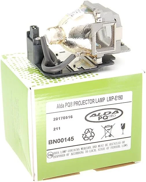 لامپ پروژکتور آلدا PQ Premium سازگار با پروژکتورهای SONY ES5, EX5, EX50, VPL-ES5, VPL-EX5, LMP-E190، لامپ با محفظه
