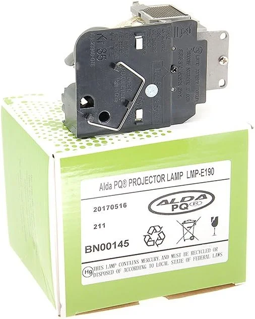 لامپ پروژکتور آلدا PQ Premium سازگار با پروژکتورهای SONY ES5, EX5, EX50, VPL-ES5, VPL-EX5, LMP-E190، لامپ با محفظه