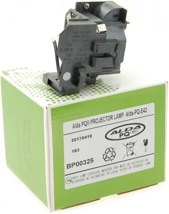 لامپ پروژکتور ممتاز آلدا PQ سازگار با پروژکتورهای اپسون EMP-280, EMP-400, EMP-83, EMP-83H, EMP-83HE, EX90, X56، لامپ با محفظه