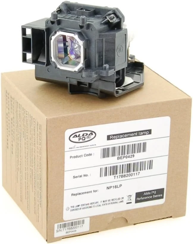 لامپ مرجع آلدا PQ جایگزین NP16LP، 60003120NP16LP-UM برای پروژکتورهای NEC M300W, M260WS, M300XS, M300XSG, M311W, M350X, M361X, NP-P350X, NP-UM300W, M350XG، لامپ پروژکتور با محفظه