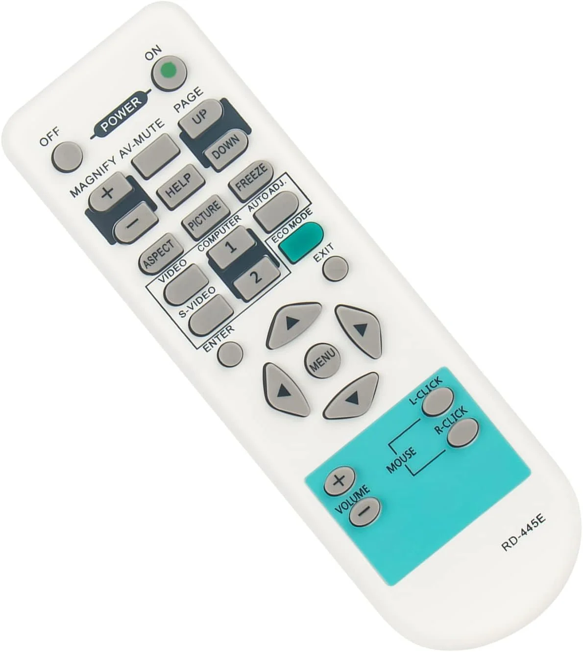 ریموت کنترل جایگزین ALLIMITY RD-445E مناسب برای پروژکتورهای NEC مدل RD445E ریموت 7N900901 LT180 NP300 NP510WS NP305 NP600S NP310 VT480 NP310G NP400 NP400G NP610G NP510WSG