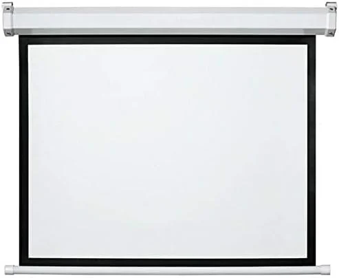 پرده نمایش برقی آلفا اینداستریز AES100D (100 اینچ مورب، 200x152 سانتی متر، دارای ریموت کنترل RF، نسبت تصویر 4:3، پارچه HD)