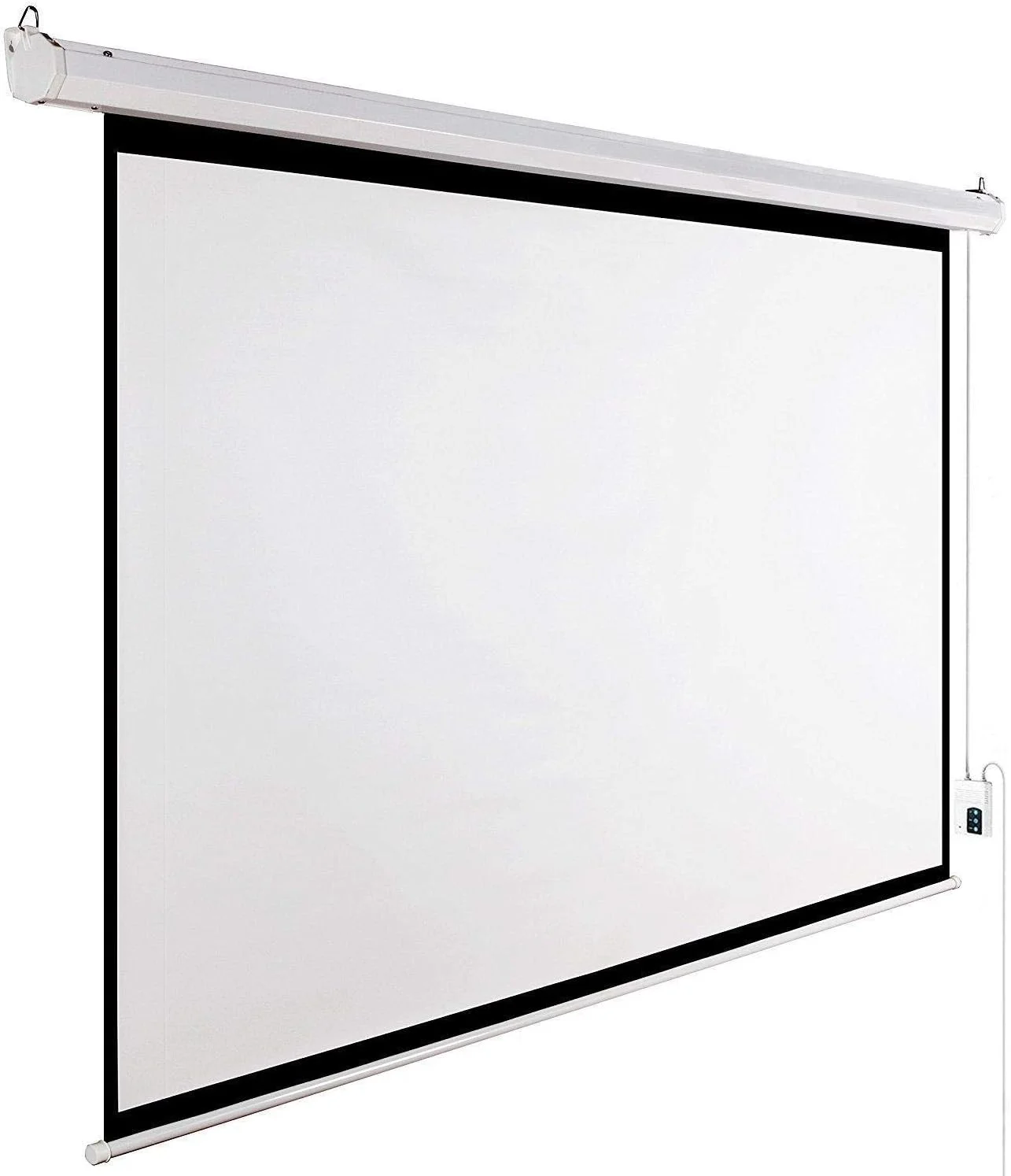 پرده نمایش پروژکتور برقی 120 اینچی Anbang با نسبت تصویر 4:3، سفید مات HD، قابل نصب روی دیوار و سقف، کنترل از راه دور، مناسب برای سینمای خانگی، تلویزیون و دفتر کار، ابعاد 244 در 183 سانتی متر