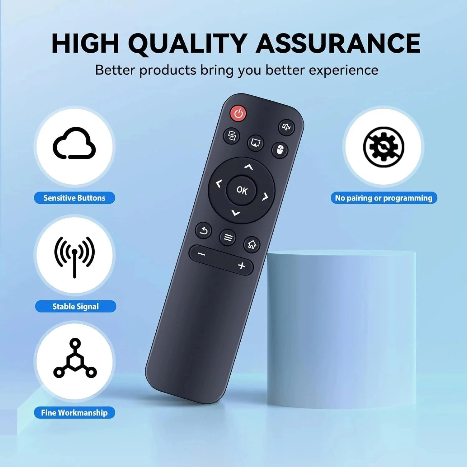 ریموت کنترل جایگزین AWO سازگار با پروژکتور فیلم قابل حمل مینی FEARWIKY P2