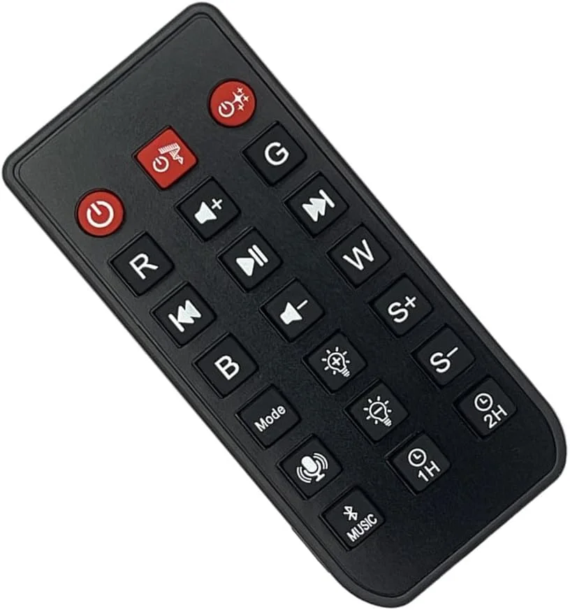 ریموت کنترل جایگزین AWO سازگار با پروژکتور ستاره کهکشانی Rossetta RT009 برای اتاق خواب، نور شفق قطبی کهکشانی شمالی، پروژکتور نور شب LED شفق قطبی