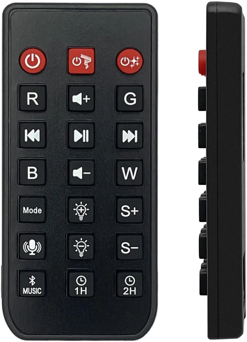 ریموت کنترل جایگزین AWO سازگار با پروژکتور ستاره کهکشانی Rossetta RT009 برای اتاق خواب، نور شفق قطبی کهکشانی شمالی، پروژکتور نور شب LED شفق قطبی