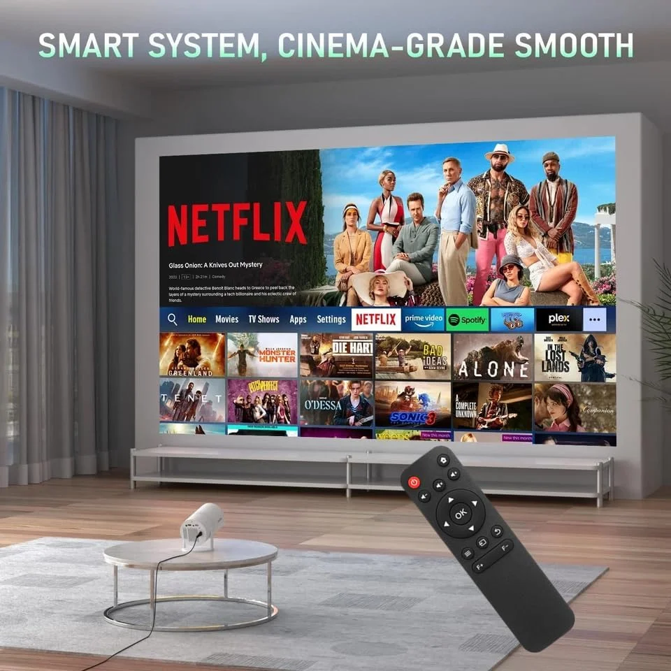 ریموت کنترل جایگزین AWO سازگار با پروژکتور فیلم مینی قابل حمل XuanPad X3 Full HD 1080P