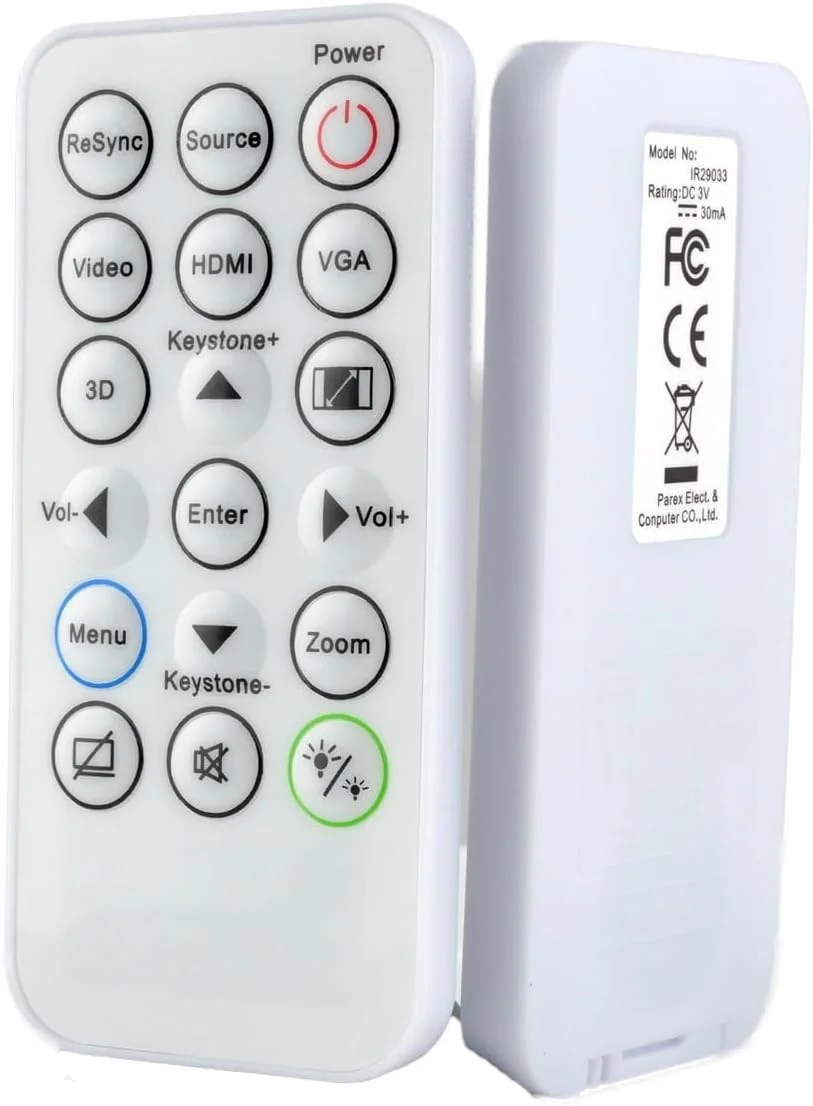 ریموت کنترل ازورانو سازگار با اپتما SP.8VH02GC01 IR29033 برای مدل‌های DAESSGL DAESSGN DAEXSGL DS344 DS346 DW346 DX345 DX346 H112e H182X S310e S315 S316 W310 W312 W316 X312 X315 X316, SUB