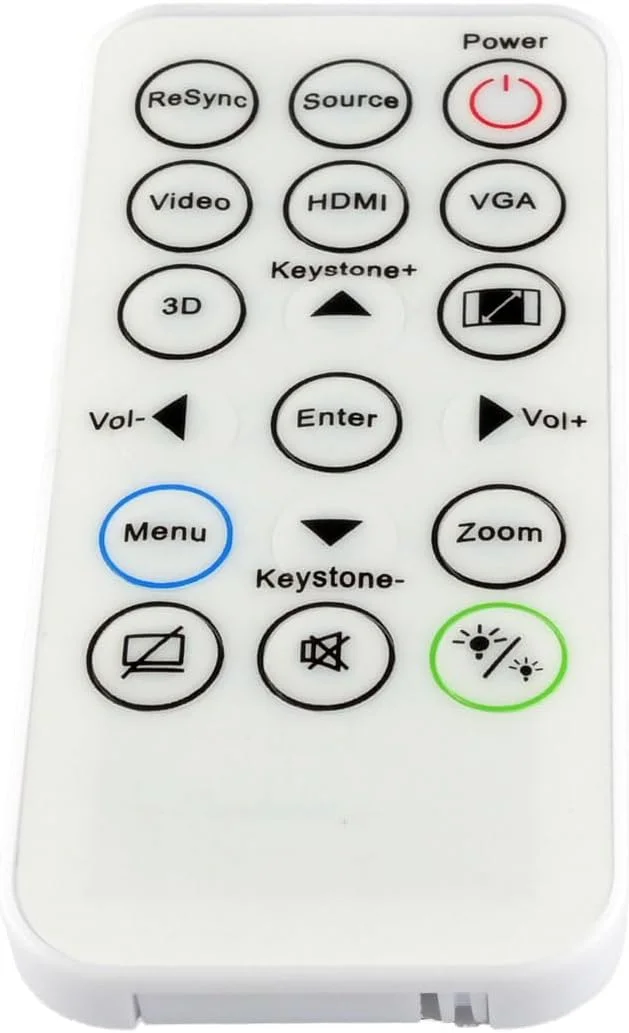 ریموت کنترل ازورانو سازگار با اپتما SP.8VH02GC01 IR29033 برای مدل‌های DAESSGL DAESSGN DAEXSGL DS344 DS346 DW346 DX345 DX346 H112e H182X S310e S315 S316 W310 W312 W316 X312 X315 X316, SUB