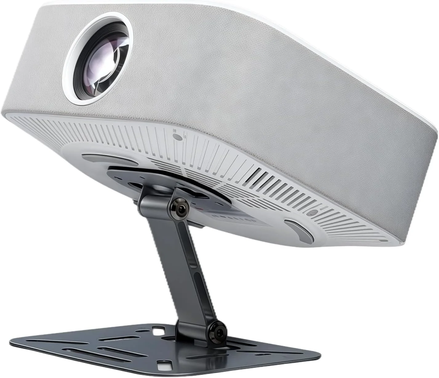 پایه پروژکتور BUERPINKING با رابط پیچی، نگهدارنده پروژکتور، پایه سقفی پروژکتور با چرخش 180 درجه، سه پایه کوچک پروژکتور برای میز، قابل استفاده (مشکی)
