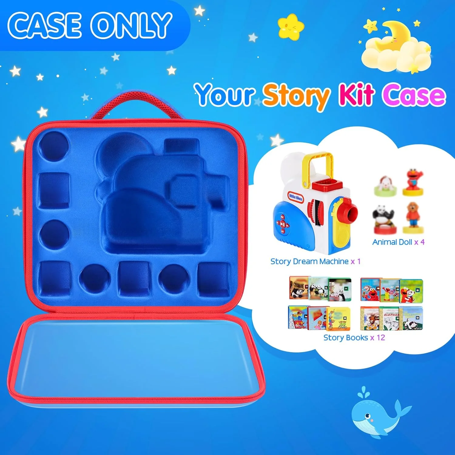 کیف حمل شفاف برای کتاب های دستگاه داستان رویایی Little Tikes، جعبه نگهداری سفارشی برای کتاب داستان پروژکتور Little Tikes، کیف سازماندهی سخت مسافرتی با دسته برای جمع آوری شخصیت های داستان (فقط جعبه) کیف حمل شفاف برای کتاب های دستگاه داستان رویایی Little Tikes، جعبه نگهداری سفارشی برای کتاب داستان پروژکتور Little Tikes، کیف سازماندهی سخت مسافرتی با دسته برای جمع آوری شخصیت های داستان (فقط جعبه)