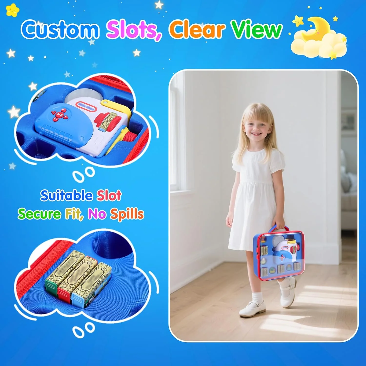 کیف حمل شفاف برای کتاب های دستگاه داستان رویایی Little Tikes، جعبه نگهداری سفارشی برای کتاب داستان پروژکتور Little Tikes، کیف سازماندهی سخت مسافرتی با دسته برای جمع آوری شخصیت های داستان (فقط جعبه) کیف حمل شفاف برای کتاب های دستگاه داستان رویایی Little Tikes، جعبه نگهداری سفارشی برای کتاب داستان پروژکتور Little Tikes، کیف سازماندهی سخت مسافرتی با دسته برای جمع آوری شخصیت های داستان (فقط جعبه)