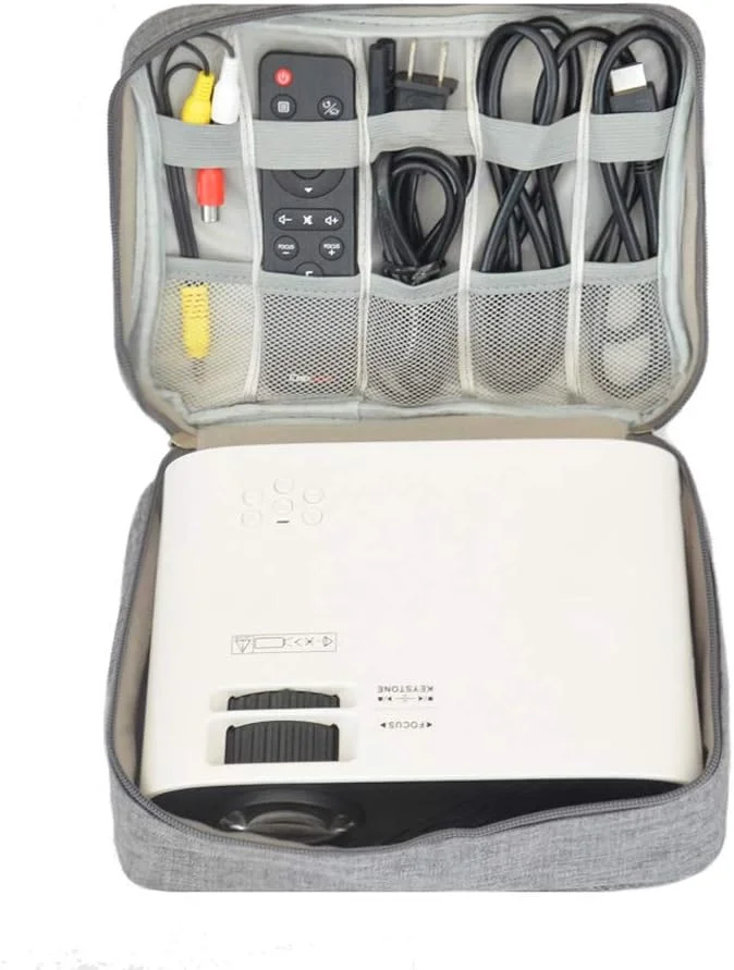 کیف حمل و نگهداری پروژکتور و لوازم جانبی (خاکستری، تکی)