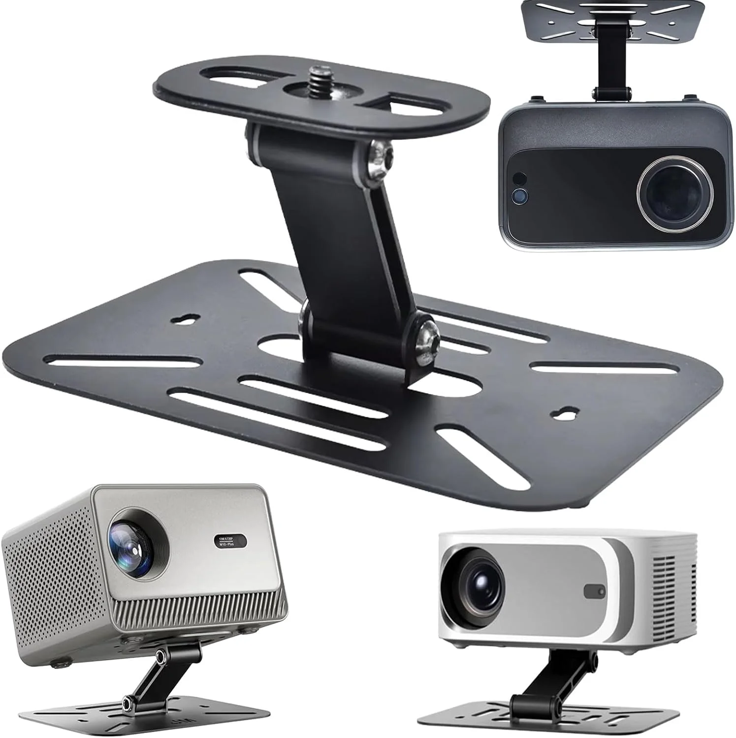 پایه پروژکتور سقفی، پایه پروژکتور رومیزی، پایه پروژکتور دیواری، پایه پروژکتور مینی، سه در یک برای نصب روی میز، دیوار و سقف، برای نصب پروژکتور