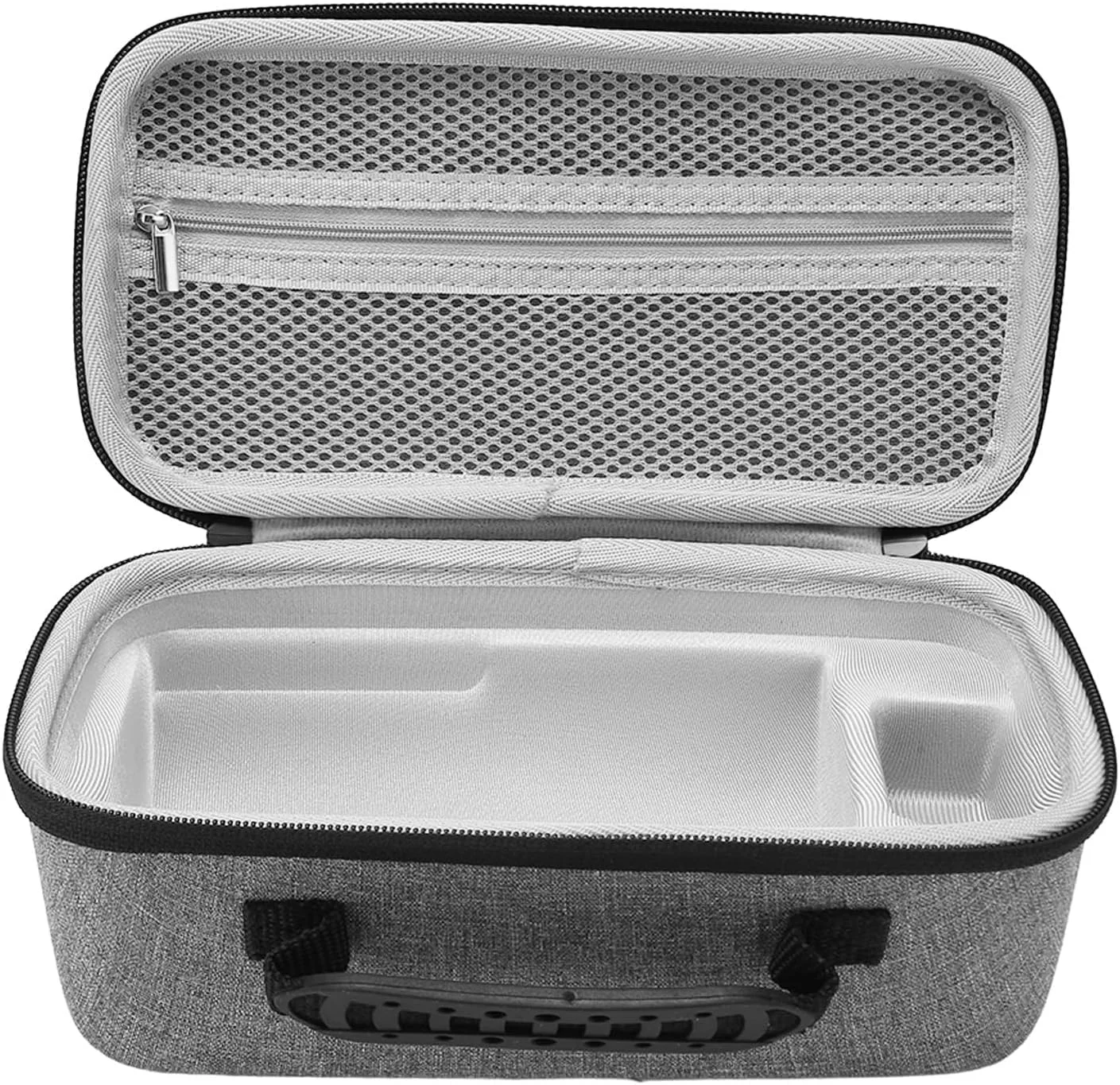 کیف حمل قابل حمل برای پروژکتور لیزری سامسونگ Freestyle و Nebula Capsule 3، کیف دستی سخت مسافرتی، کیف ضد ضربه برای پروژکتور و لوازم جانبی، خاکستری