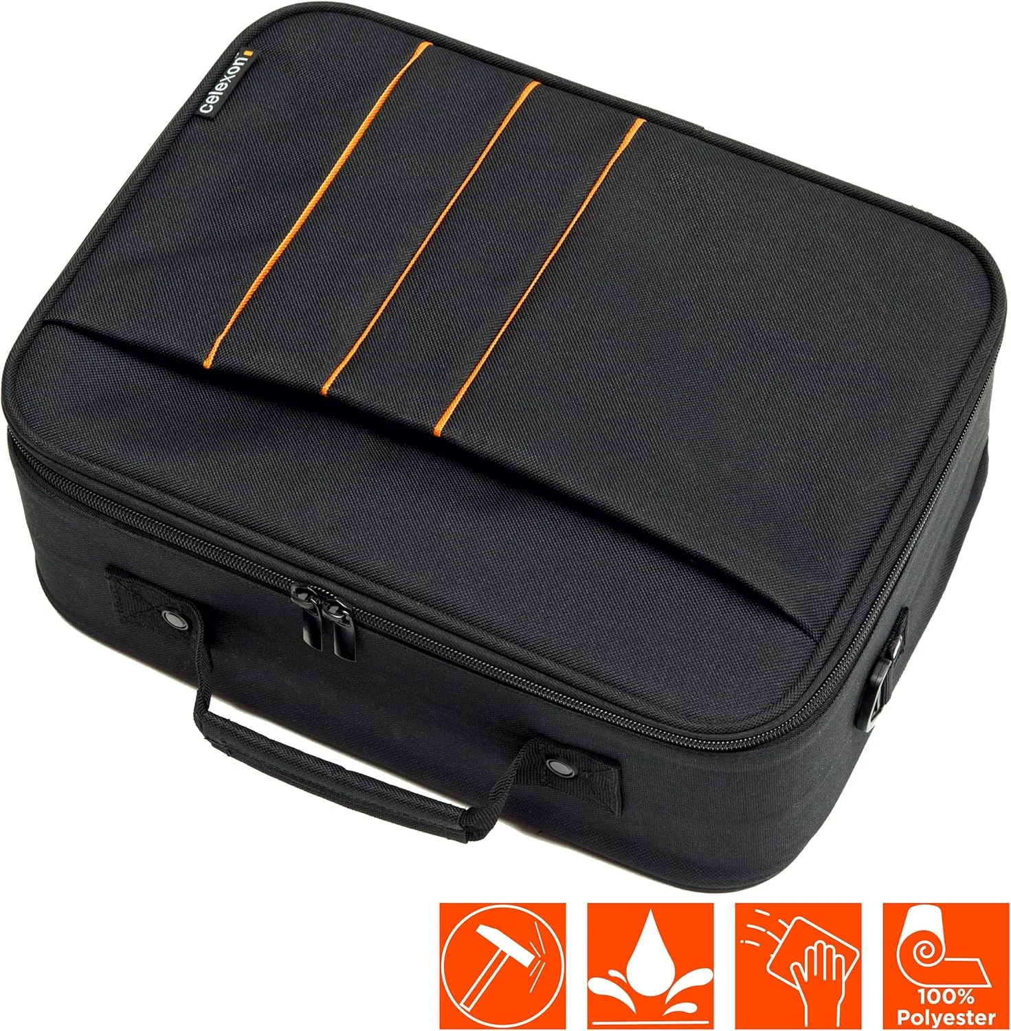 کیف پروژکتور «بزرگ» اقتصادی سلکسون - 41x29x15 سانتی متر - بدنه سخت - ضد آب و قابل شستشو - 100% پلی استر - مشکی