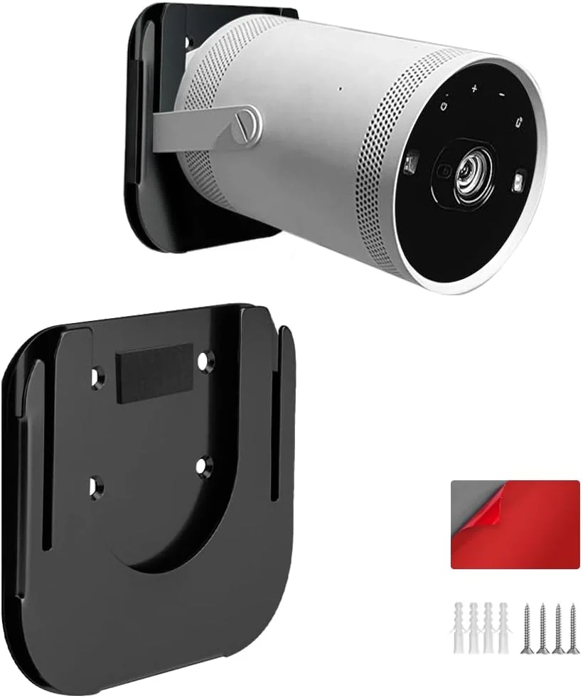 پایه دیواری بدون نیاز به سوراخکاری سازگار با پروژکتور سامسونگ Freestyle، قفسه دیواری فولادی لوازم جانبی Freestyle 2 (مشکی) پایه دیواری بدون نیاز به سوراخکاری سازگار با پروژکتور سامسونگ Freestyle، قفسه دیواری فولادی لوازم جانبی Freestyle 2 (مشکی)