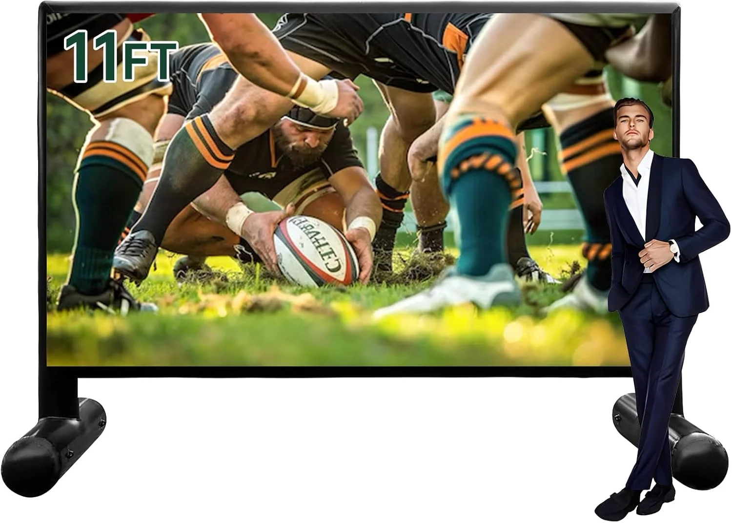 پرده نمایش بادی سینلی 3.3 متری ارتقا یافته برای فضای باز - جنس PVC ضد هوا، پرده نمایش فیلم بادی با پمپ هوا برای مهمانی های شب فیلم در فضای باز، بدون نیاز به روشن نگه داشتن مداوم دمنده پرده نمایش بادی سینلی 3.3 متری ارتقا یافته برای فضای باز - جنس PVC ضد هوا، پرده نمایش فیلم بادی با پمپ هوا برای مهمانی های شب فیلم در فضای باز، بدون نیاز به روشن نگه داشتن مداوم دمنده