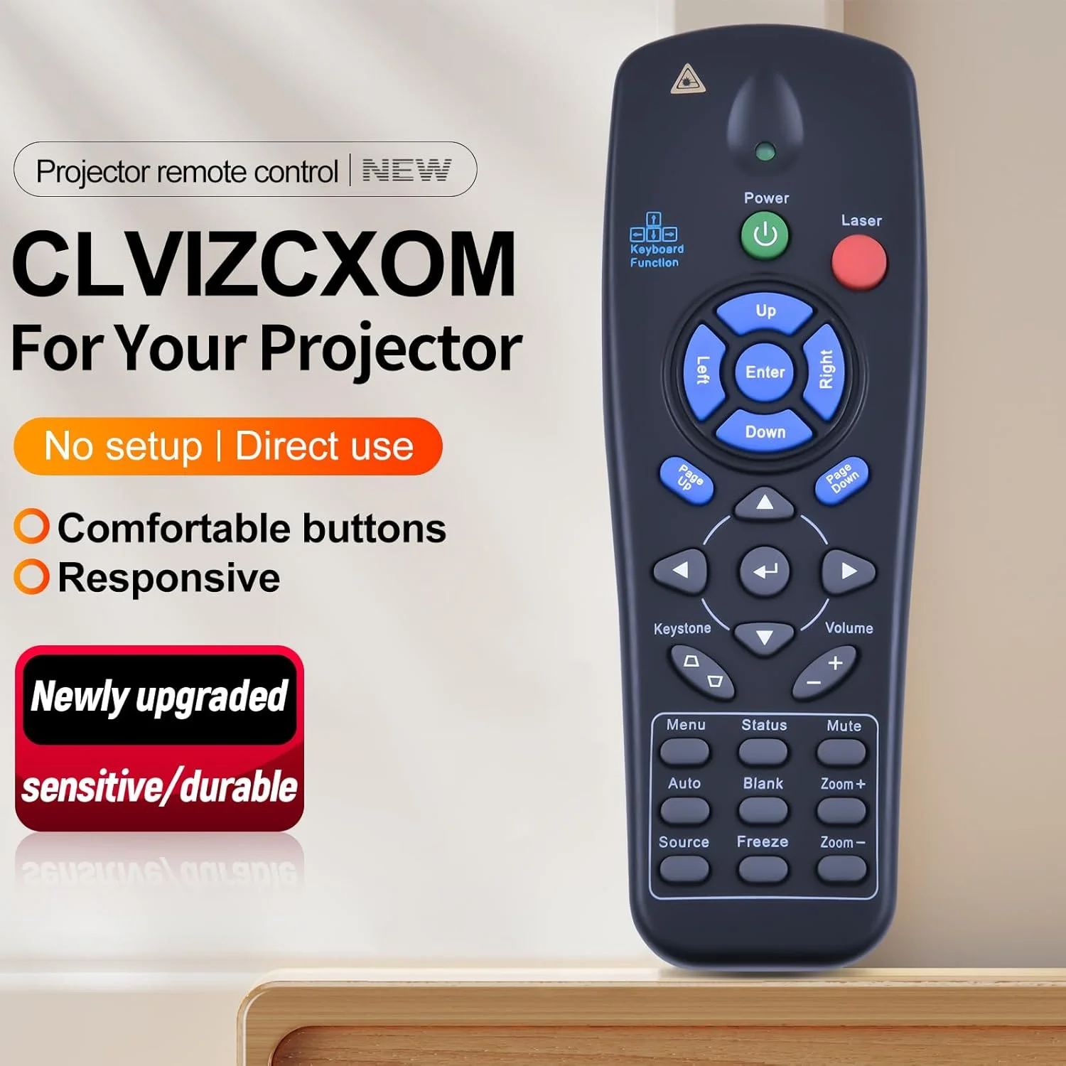 ریموت کنترل جایگزین برای پروژکتورهای Vivitek Promethean Canon EST-P1 UST-P1 UST-P2 PRM-25 PRM-32 PRM-33 PRM-35 PRM-42 PRM-45 PRM-45A و ViewSonic PJ508D PJ568D PJ588D PJ766D