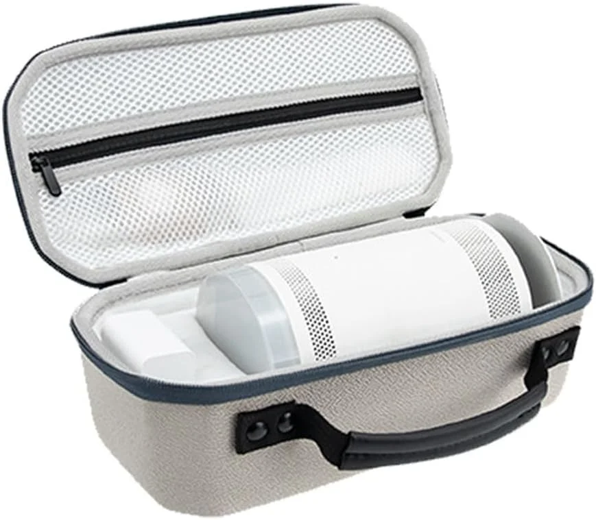 کیف حمل سازگار با پروژکتور Freestyle، کیف نگهداری قابل حمل با پوسته سخت EVA برای لوازم جانبی، مواد بادوام با چگالی بالا، مقاوم در برابر لغزش و خراش، محفظه‌های قابل تنظیم، زیپ