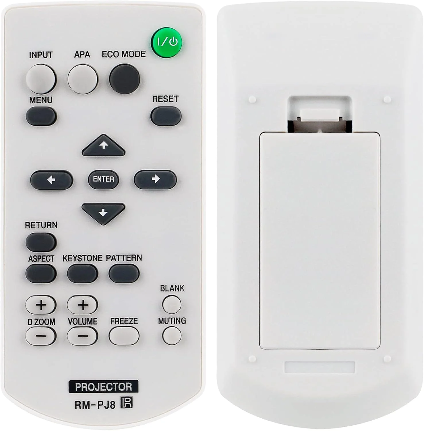 ریموت جایگزین Allimity RM-PJ8 سازگار با پروژکتورهای دیتا سونی مدل VPL-SW526C VPL-SW536 VPL-SW526 VPL-SX536 VPL-EW275 VPL-EW245 VPL-EW225 VPL-EX275 VPL-EX271 VPL-EX245 VPL-EX241 VPL-EX225 VPL-EX221