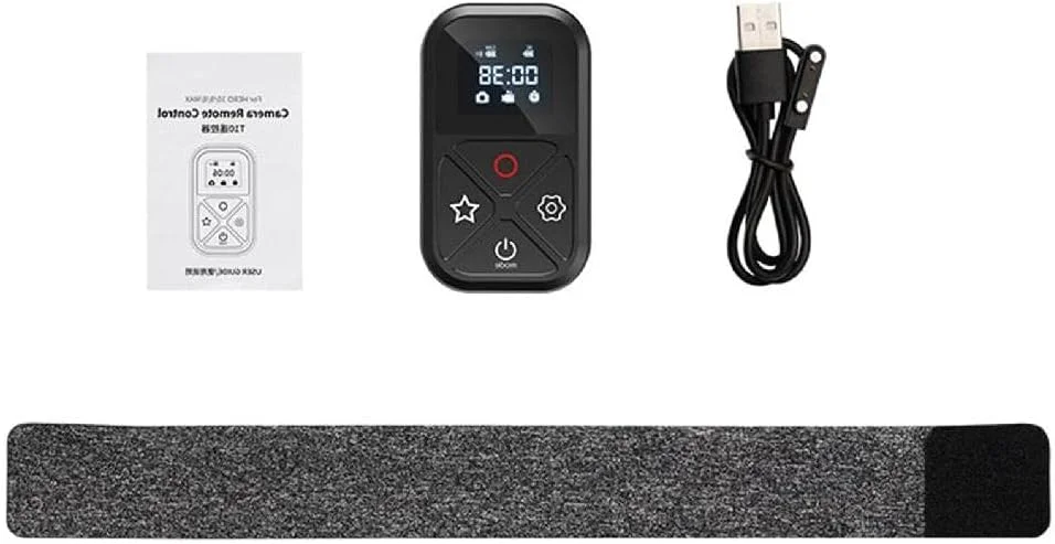 کنترل از راه دور هوشمند دوربین ضد آب با صفحه نمایش LED برای GO Pro Hero 8/9/10 MAX سازگار با بلوتوث