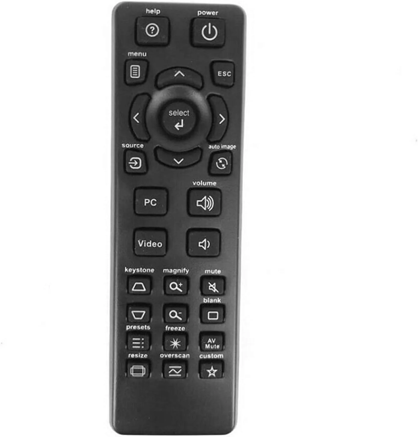 ریموت کنترل جایگزین برای پروژکتورهای INFOCUS DLP مدل‌های IN112, IN114, IN116, IN118, IN119, IN128, IN3136, IN3138, IN124, IN2192, IN2194, IN27W, IN223, IN1112A, IN126ST, IN112X, EB12A