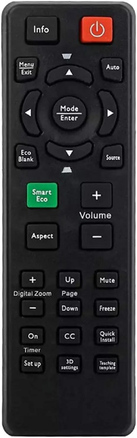 ریموت کنترل جایگزین برای پروژکتور بنکیو مدل های MS517 MX720 MW519 MS517F MW516 MS513 MX514 SH910 SH960 MX850UST MW851UST MS517 MX518 MW519 MS517F MS513 MW516