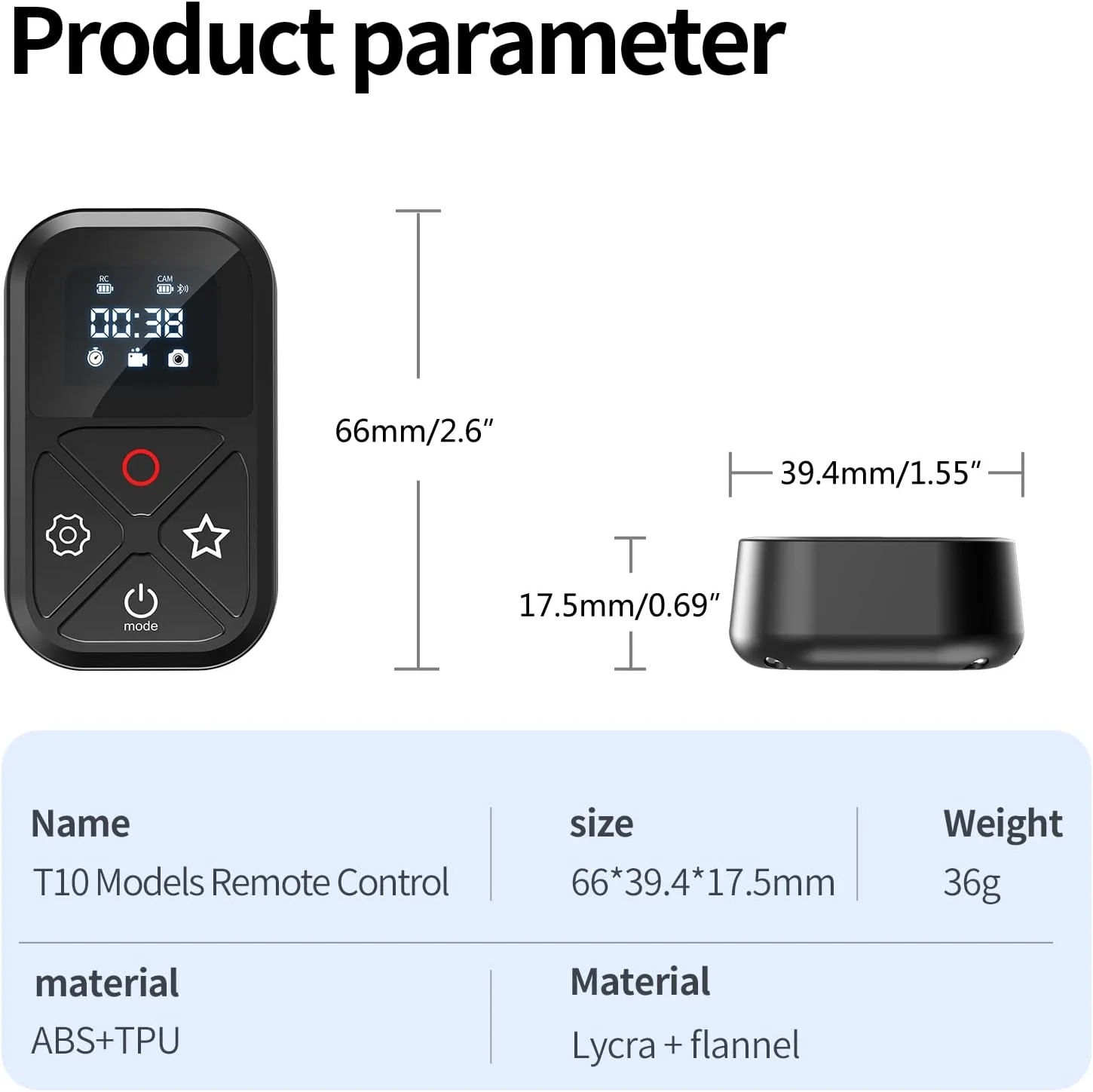 کنترل از راه دور هوشمند دوربین ضد آب با صفحه نمایش LED برای GO Pro Hero 8/9/10 MAX سازگار با بلوتوث کنترل از راه دور هوشمند دوربین ضد آب با صفحه نمایش LED برای GO Pro Hero 8/9/10 MAX سازگار با بلوتوث