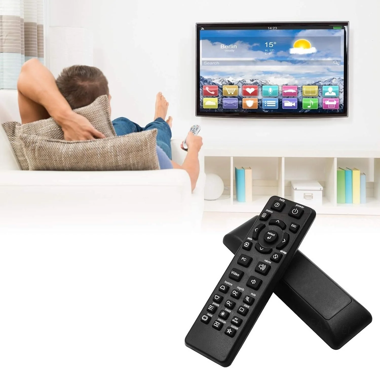 ریموت کنترل جایگزین برای پروژکتورهای INFOCUS DLP مدل‌های IN112, IN114, IN116, IN118, IN119, IN128, IN3136, IN3138, IN124, IN2192, IN2194, IN27W, IN223, IN1112A, IN126ST, IN112X, EB12A