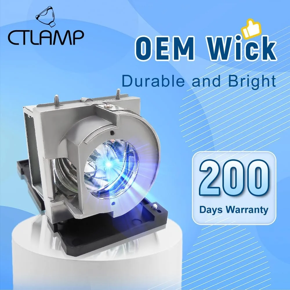 لامپ پروژکتور DLP/LCD با کیفیت عالی CTLAMP مدل BL-FU190G /SP.71K01GC01 به همراه محفظه سازگار با OPTOMA X319USTi X319USTir GT5500+