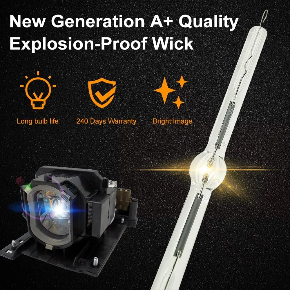 DT01021 / 456-8755J / 78-6972-0008-3 لامپ/پروژکتور جایگزین حرفه ای با محفظه سازگار با HITACHI CP-X2010 / CP-X2510 / CP-X2010N / CP-X2011 / CP-X2011N / CP-X2510N