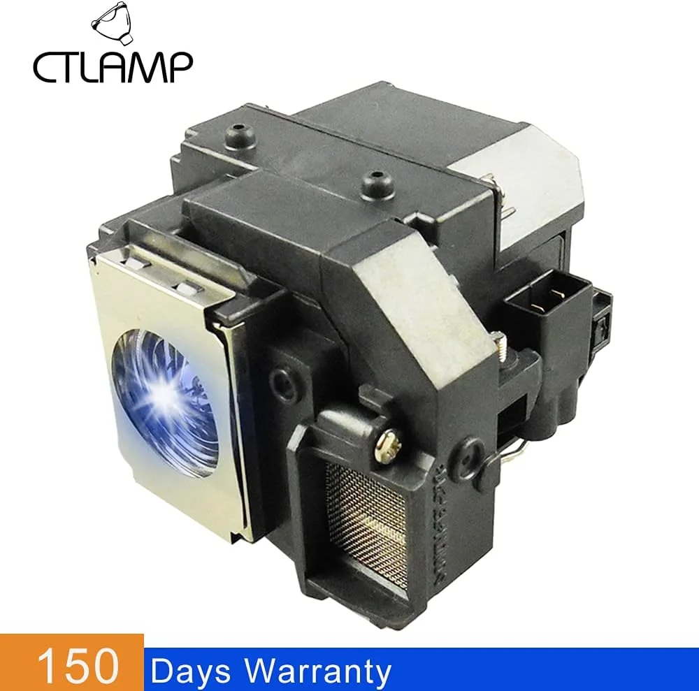 لامپ پروژکتور جایگزین حرفه ای CTLAMP با محفظه سازگار با پروژکتورهای EX31 EX71 EX51 EB-S72 EB-X72 EB-S7 EB-X7 EB-W7 EB-S82 EB-S8 EB-X8 EB-W8 EB-X8e EH-TW450 سینمای خانگی