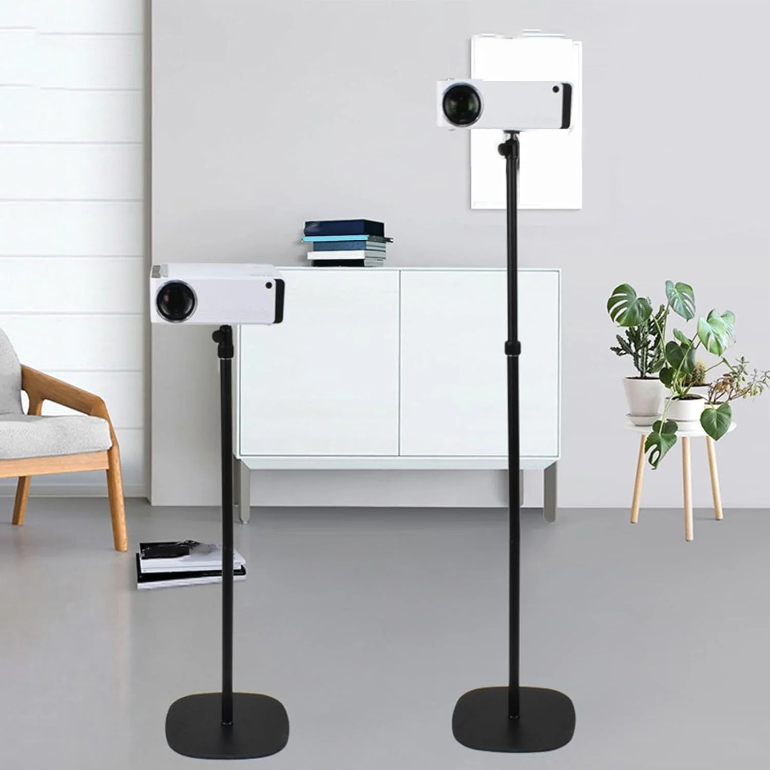 پایه پروژکتور، پایه جهانی پروژکتور با قابلیت چرخش 360 درجه و ارتفاع قابل تنظیم، سازگار با نصب سقفی، مناسب برای دوربین های فیلمبرداری، وبلاگ، DVR، جهانی برای خانه و دفتر پایه پروژکتور، پایه جهانی پروژکتور با قابلیت چرخش 360 درجه و ارتفاع قابل تنظیم، سازگار با نصب سقفی، مناسب برای دوربین های فیلمبرداری، وبلاگ، DVR، جهانی برای خانه و دفتر