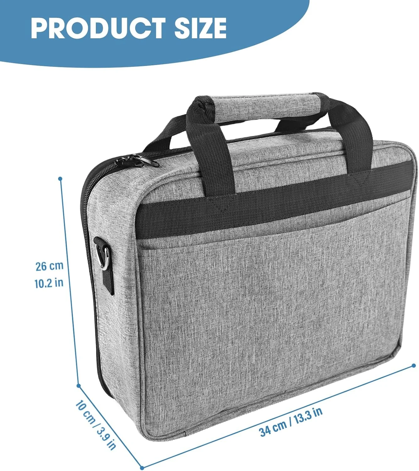 کیف حمل پروژکتور ZKOO، سازگار با اکثر پروژکتورها، شامل جیب های ذخیره سازی و بند شانه قابل تنظیم، کیف پروژکتور مسافرتی، 35.5 x 28 x 10 سانتی متر (خاکستری) کیف حمل پروژکتور ZKOO، سازگار با اکثر پروژکتورها، شامل جیب های ذخیره سازی و بند شانه قابل تنظیم، کیف پروژکتور مسافرتی، 35.5 x 28 x 10 سانتی متر (خاکستری)