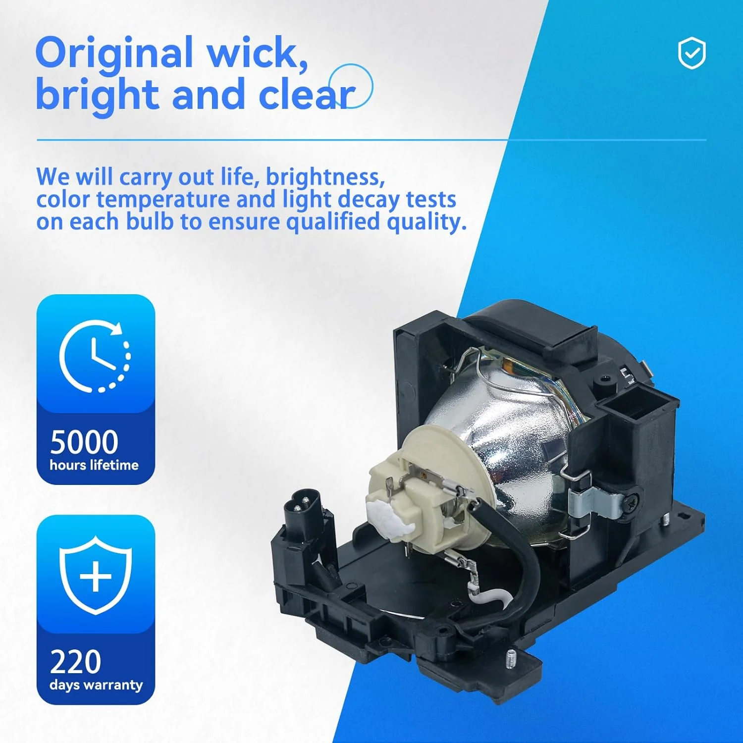 لامپ پروژکتور جایگزین DT02081 با کیفیت اصلی برای HITACHI CP-EW3015WN CP-EW3551WN CP-EW4051WN CP-EX303 CP-EX3051WN CP-EX3551WN CP-EX4551WN