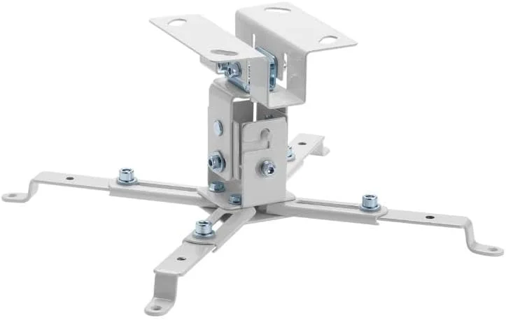 پایه نصب پروژکتور - پایه سقفی، سفید، سازگار با اکثر پروژکتورها، قابل تنظیم و مستحکم