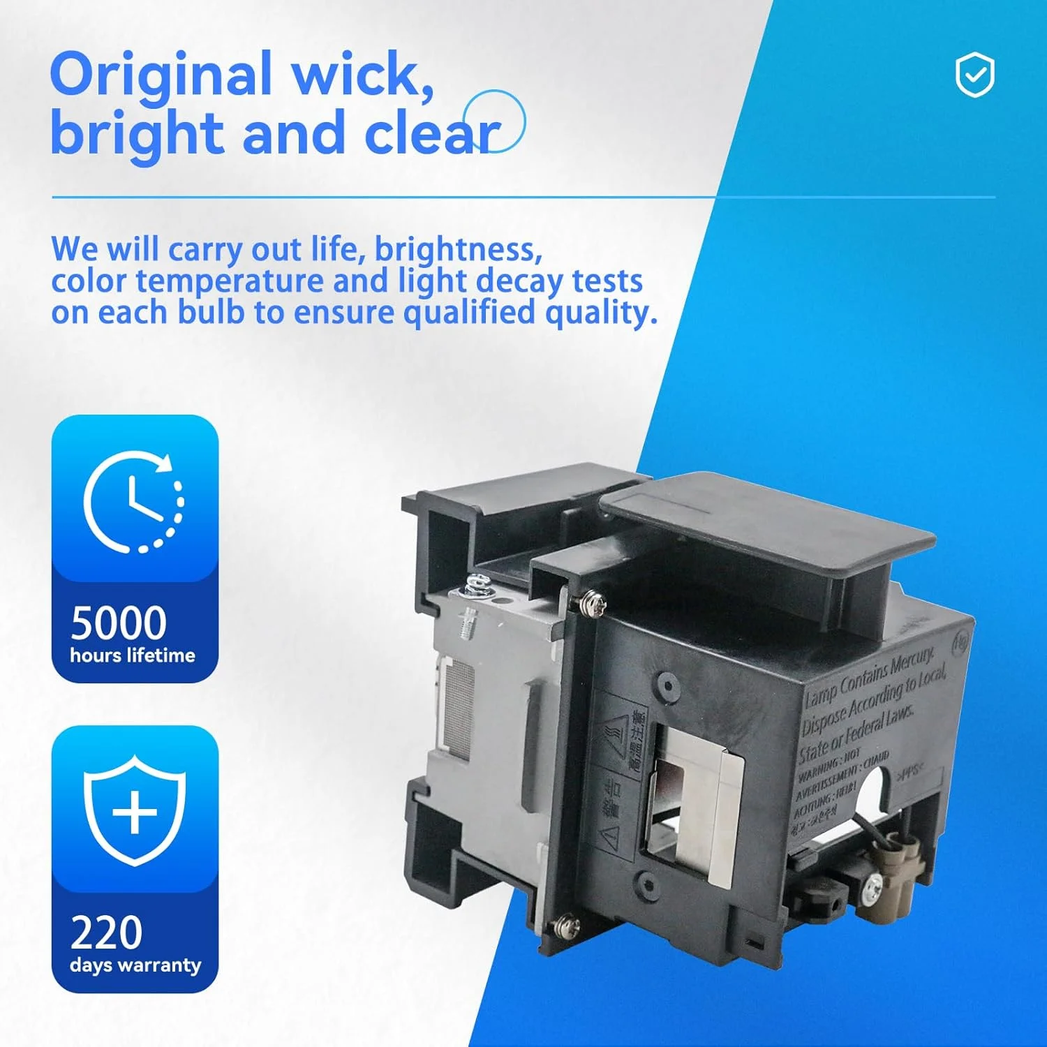 لامپ جایگزین پروژکتور ET-LAA410 با کیفیت اصلی برای پاناسونیک PT-AE8000U PT-AE8000 PT-AT6000E PT-AT6000