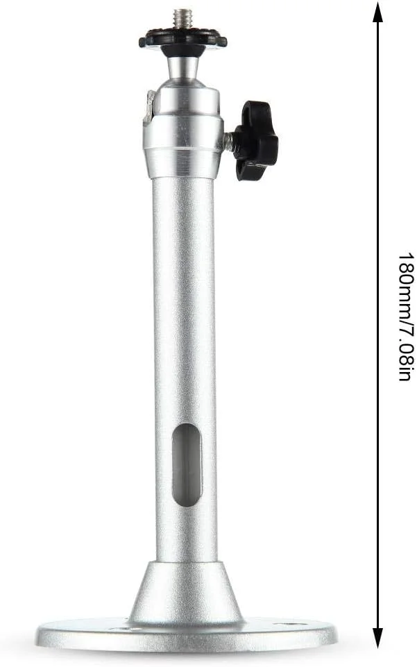 پایه سقفی/دیواری مینی چرخشی 360 درجه پروژکتور Volwco، 180 میلی متر، نقره ای پایه سقفی/دیواری مینی چرخشی 360 درجه پروژکتور Volwco، 180 میلی متر، نقره ای