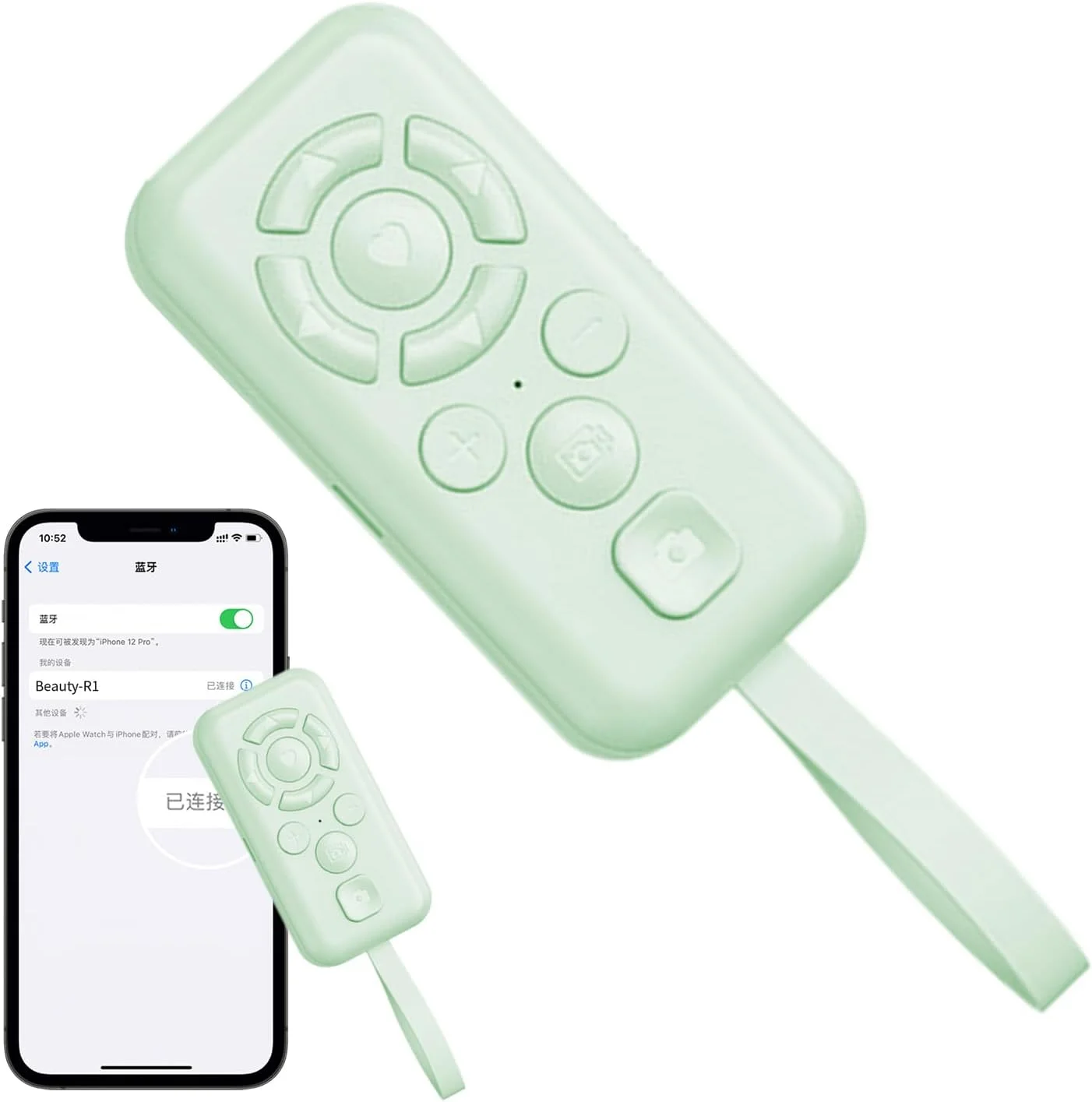 ریموت کنترل بی‌سیم | 9 دکمه هوشمند - ریموت قابل شارژ - برای ارائه، عکاسی، رمان‌خوانی، کنفرانس، تلفن، کلاس درس، پروژکتور مدرسه