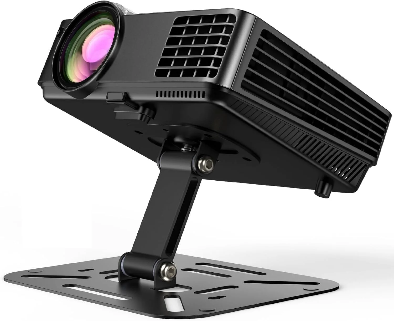 پایه پروژکتور تاشو Wownect، پایه پروژکتور کوچک و قابل تنظیم فوق العاده جمع و جور با نصب آسان، پایه سقفی پروژکتور با زاویه شیب قابل تنظیم برای پروژکتور کوچک - مشکی پایه پروژکتور تاشو Wownect، پایه پروژکتور کوچک و قابل تنظیم فوق العاده جمع و جور با نصب آسان، پایه سقفی پروژکتور با زاویه شیب قابل تنظیم برای پروژکتور کوچک - مشکی