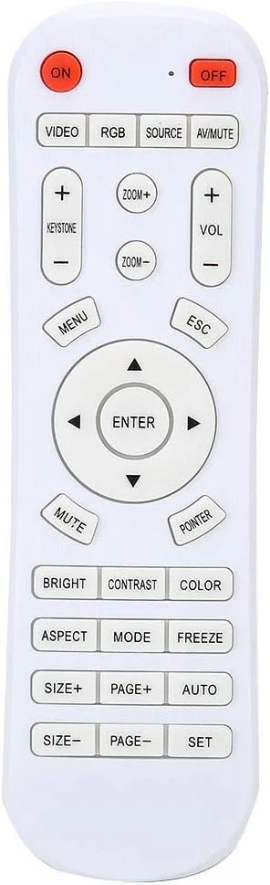 ریموت کنترل پروژکتور، ریموت کنترل یونیورسال سفید برای پروژکتور