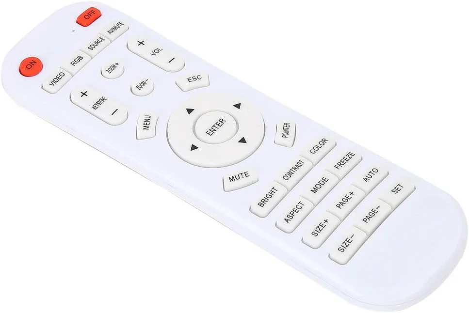 ریموت کنترل پروژکتور، ریموت کنترل یونیورسال سفید برای پروژکتور
