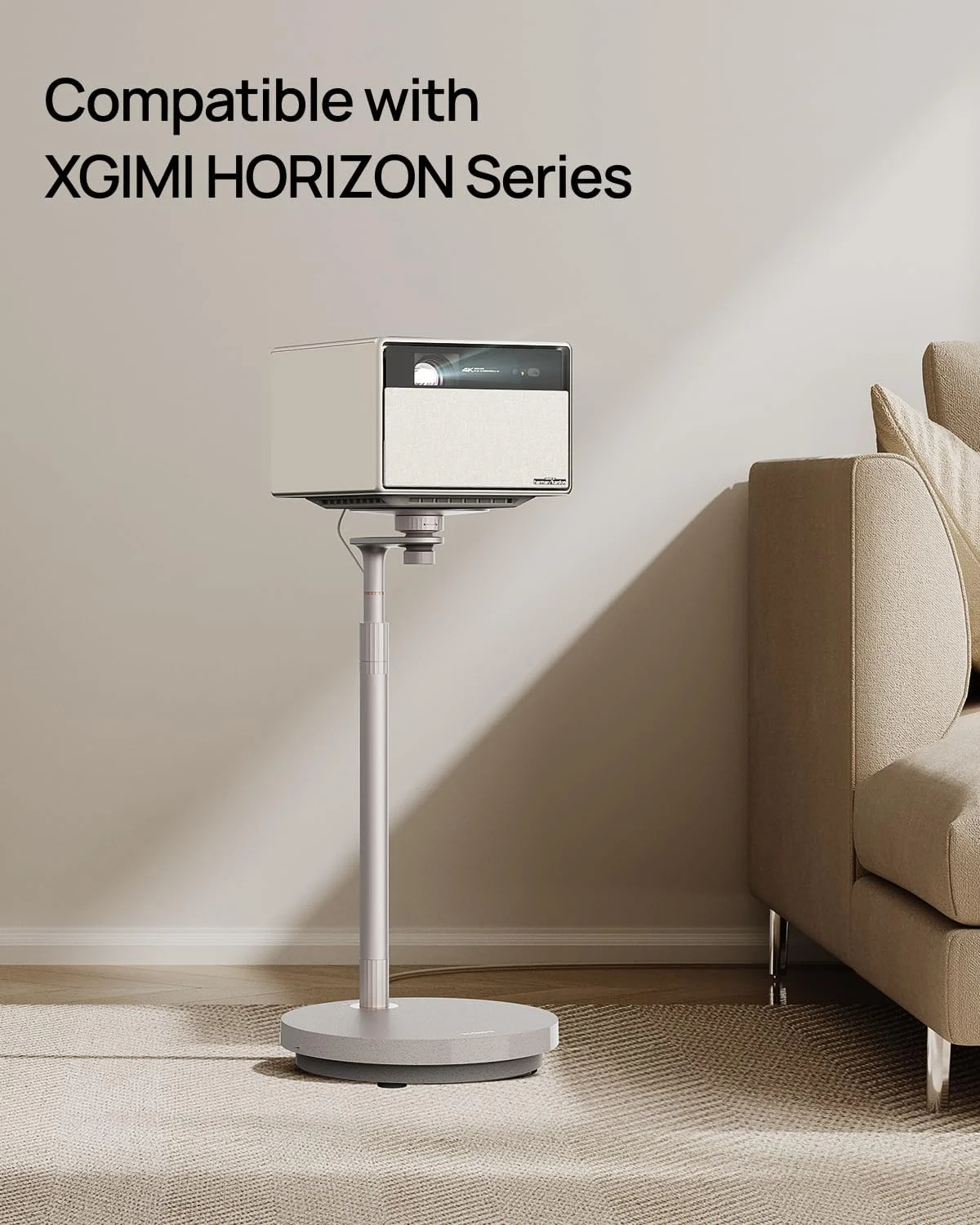 پایه زمینی XGIMI Ultra، طراحی شده برای Horizon Ultra، پایه پروژکتور مناسب دکوراسیون منزل، قابل تنظیم و انعطاف پذیر، سازگار با سری Horizon